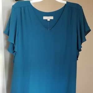 Blue loft blouse New with Tags.